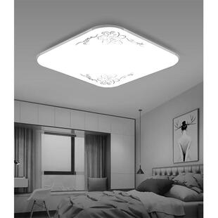 卧室灯餐厅灯饰灯具 LED吸顶灯长方形客厅灯简约现代大气家用薄款