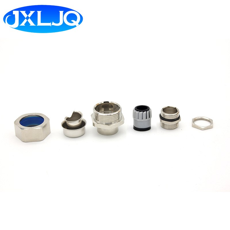 源头厂家供应铜软管防水接头PG21电缆防水接头软管固定接头