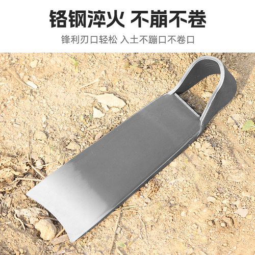 锄头锻打挖笋锄头全钢两用尖头锄斧家用除草翻地种菜园艺农用工具