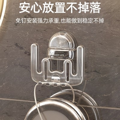 双人情侣吸盘牙刷置物架免打孔卫生间漱口杯刷牙杯收纳电动牙刷