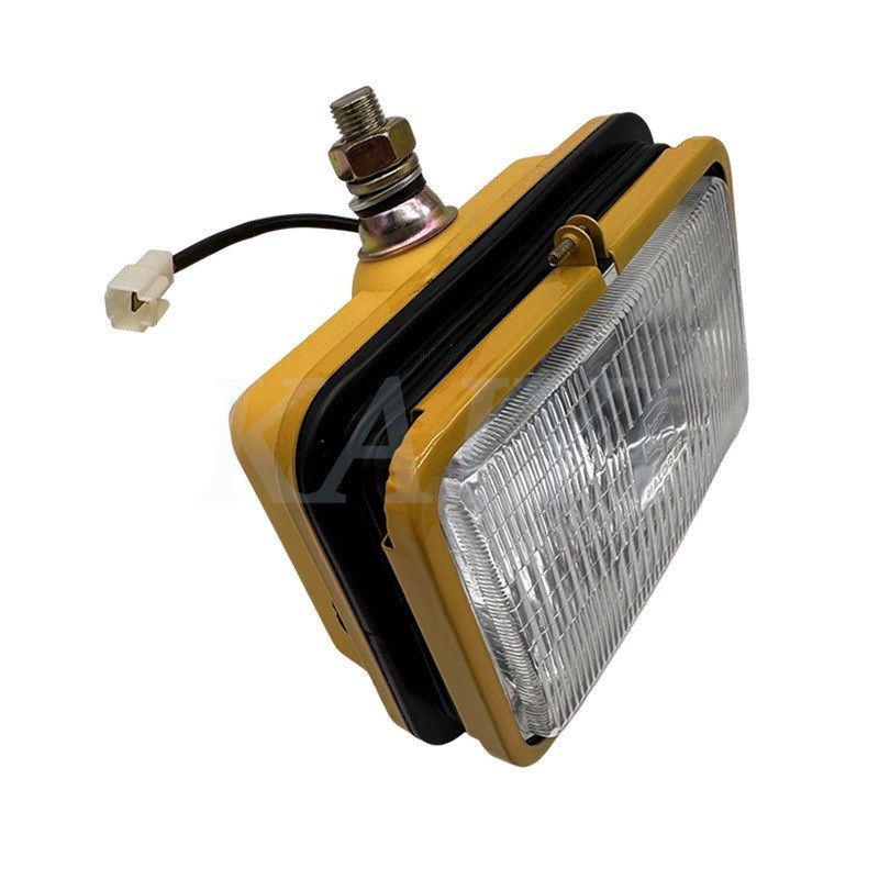 挖机配件CAT现代徐工5寸通用24V大臂灯驾驶室顶塑料方灯H3大灯