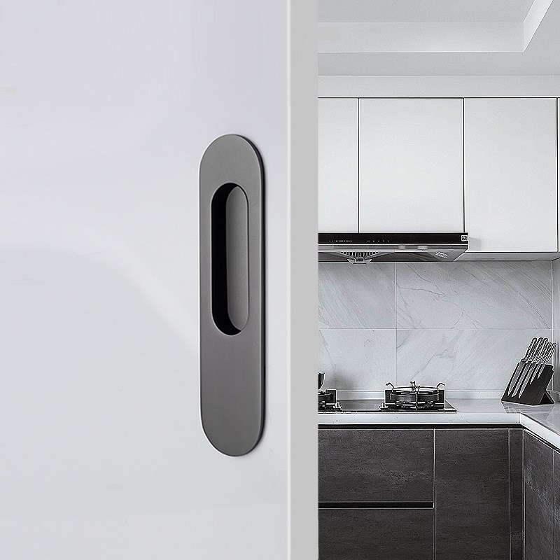 移门暗拉手厨房衣柜推拉门把手嵌入式方形暗藏隐形拉手木滑门扣手