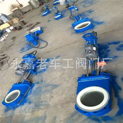 耐磨陶瓷刀型闸阀 PZ573TC-10 DN150 伞齿轮陶瓷刀型闸阀