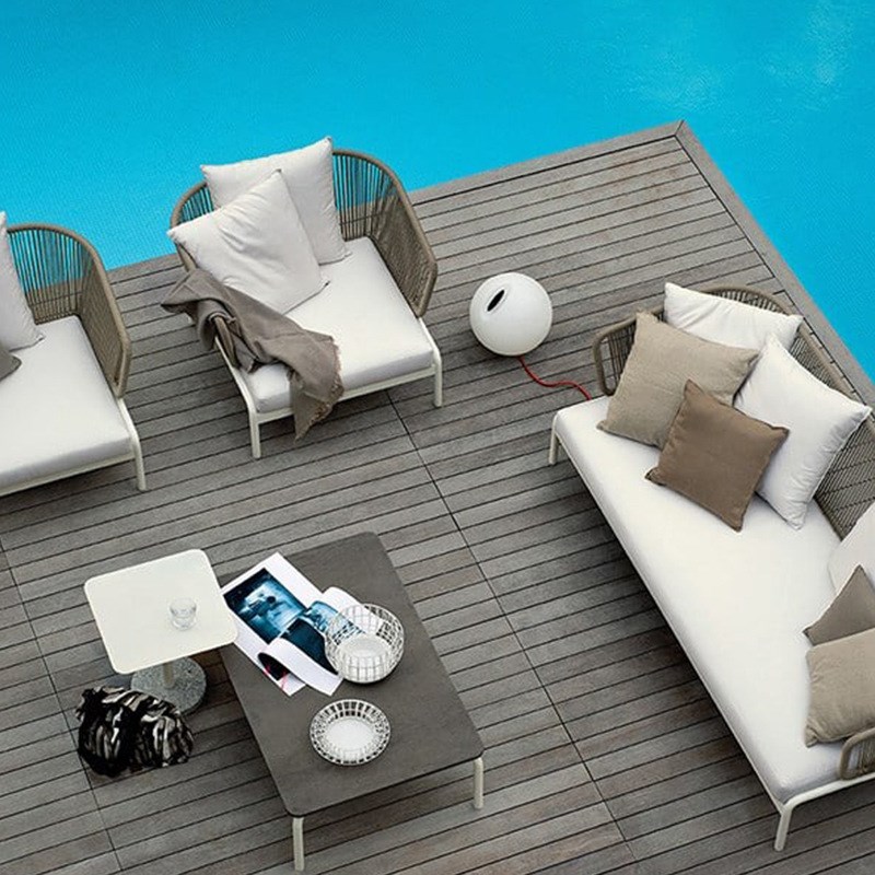 户外家具阳台沙发躺椅藤椅多人藤编沙发茶几组合露台藤编家具