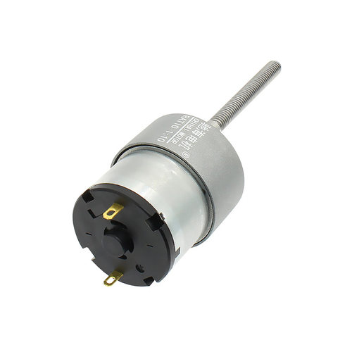 厂家直销GM37-520K永磁直流齿轮减速电机螺杆轴58mm马达DC12V24V