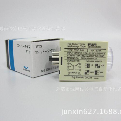 时间继电器st3pa-b 1s/10s/60s/6m  dc220v通电