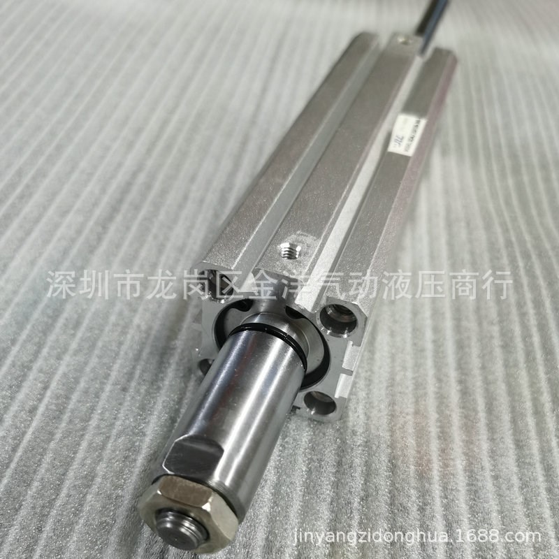 口罩机用气缸可调薄型带磁感应气缸SDAJ25*120-30S可调行程30