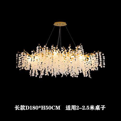 客厅水晶吊灯别墅奢华餐厅现代轻奢美容院金钱树枝高档大气卧室灯
