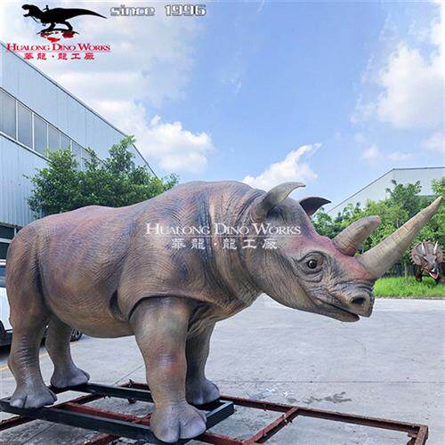 模型制作工厂动物园主题乐园仿真斑马犀牛爱尔兰大角鹿老虎猕猴