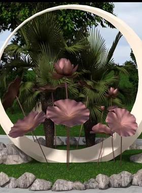 大型不锈钢玻璃钢雕塑定制户外草坪景观网红打卡拍照装置卡通人物