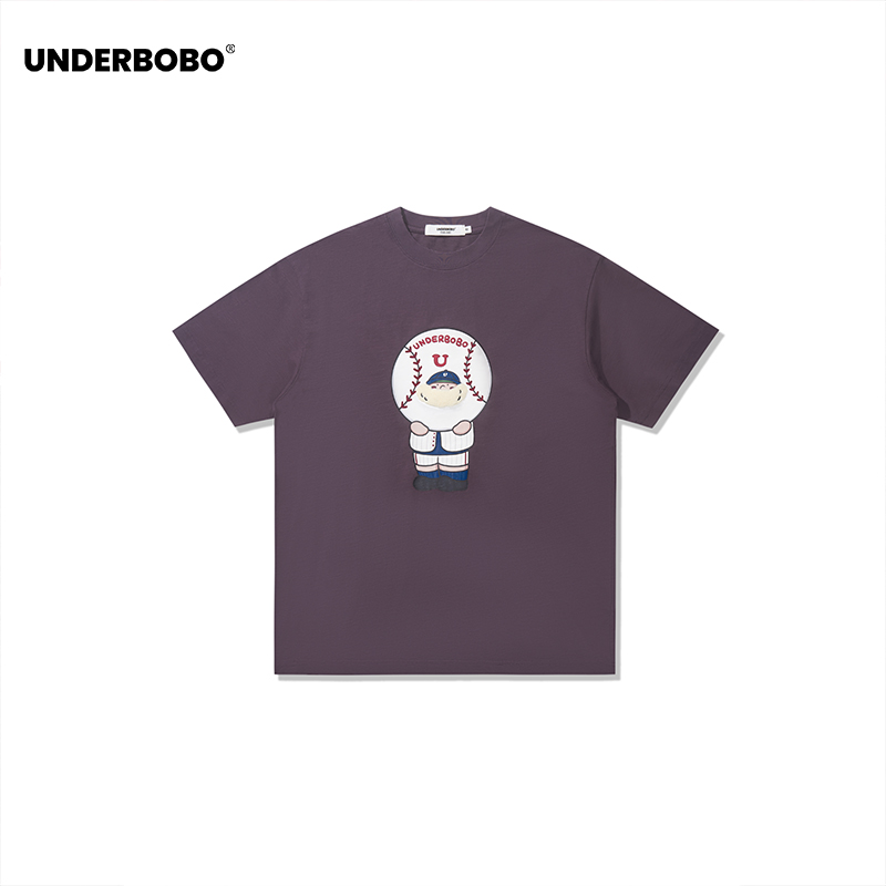 UNDERBOBO圆领打底衫短袖T恤男女