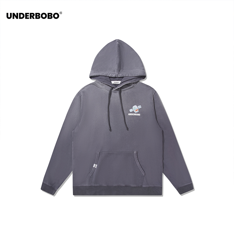 UNDERBOBO渐变牛仔洗水卫衣男女