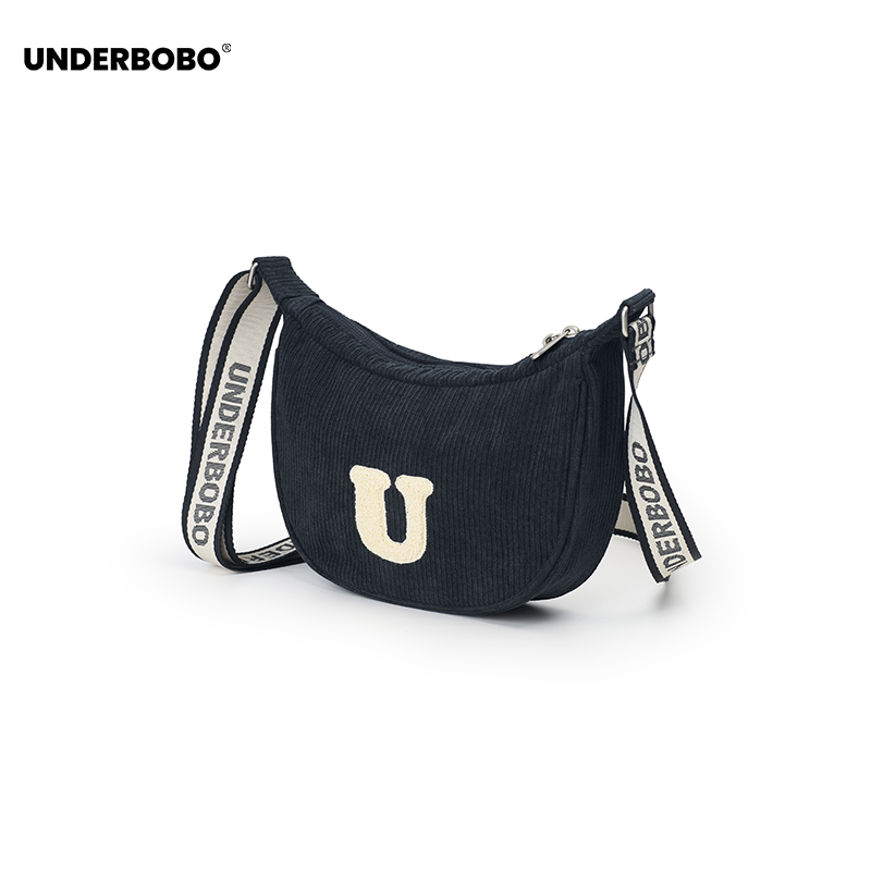 UNDERBOBOU灯芯绒斜挎腋下单肩包
