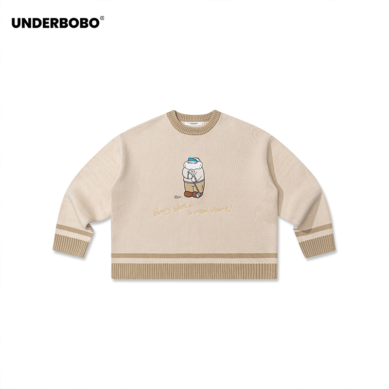UNDERBOBO休闲显瘦百搭套头毛衣