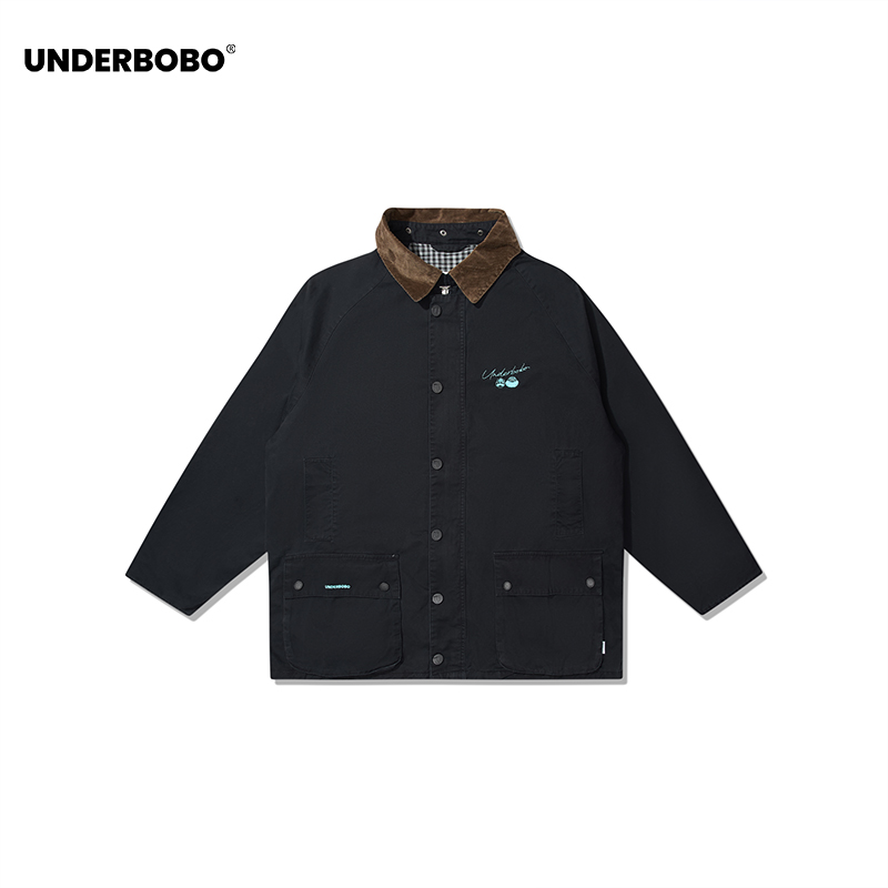 UNDERBOBO秋冬保暖灯芯绒风衣女