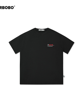 BOBO赛车系列头像印花T恤 夏季2025新款男女情侣潮流宽松休闲内搭