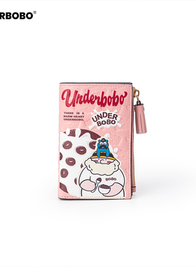 BOBO钱包卡包二合一 2025新款可爱手拿零钱包 防消磁证件收纳包