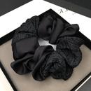 新年大号大肠发圈女2024新款 头饰黑色高端高级感发绳扎头花头绳女