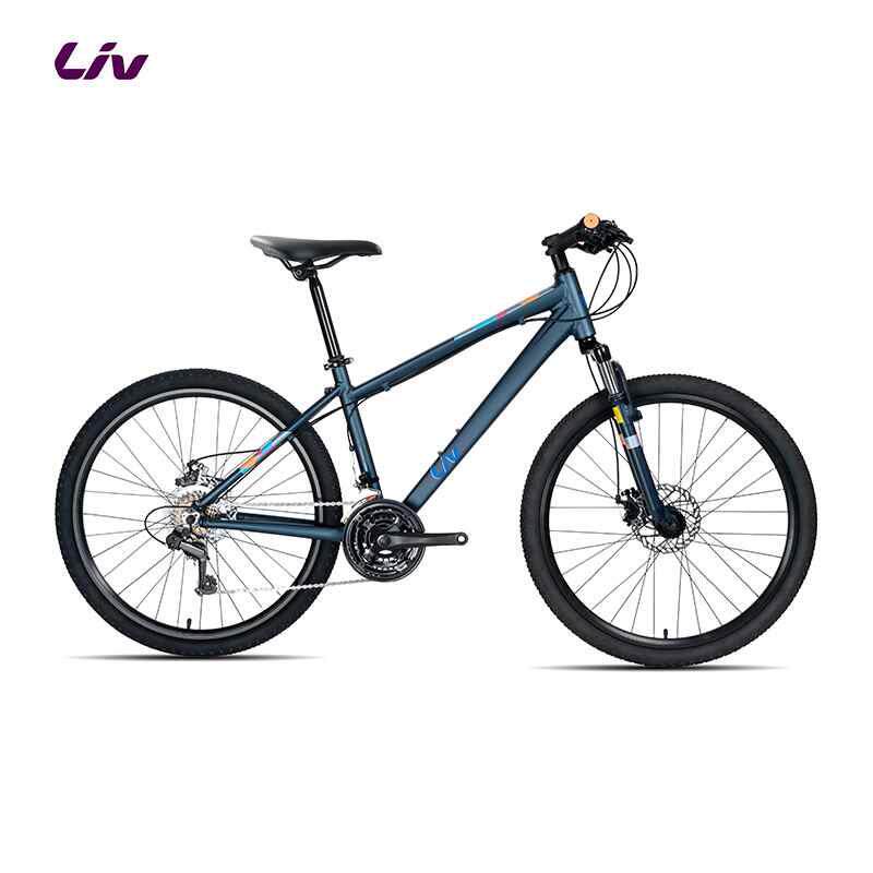 Liv丽以芙MEME 2咪咪2铝合金21速女性26寸碟刹避震山地自行车