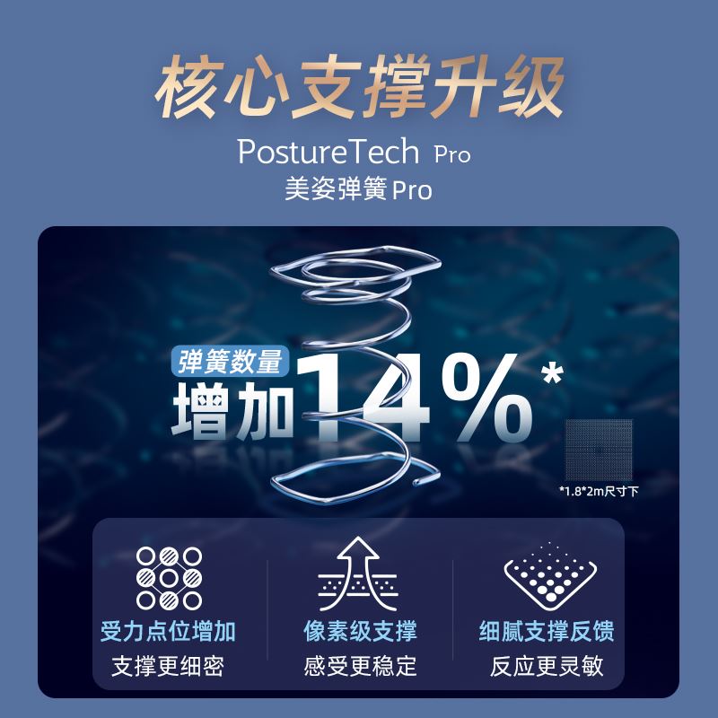 Sealy/丝涟 美姿弹簧记忆棉床垫 偏软帝恒 五星酒店席梦思