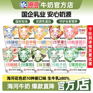 海河牛奶多种口味混合20多种风味奶学生早餐奶 新口味10袋组合