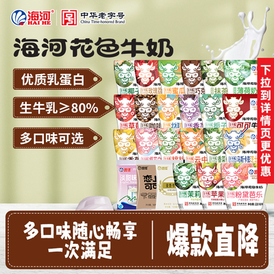 海河牛奶10袋18种口味整箱