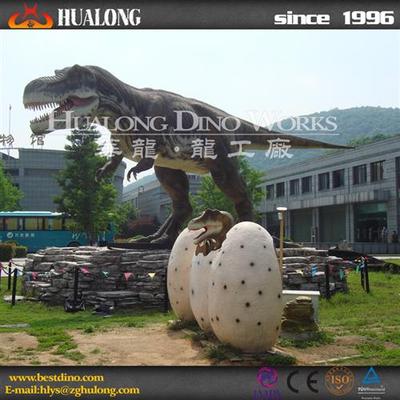 大型户外仿真恐龙模型玻璃钢拍照蛋壳自贡恐龙之乡源头生产厂家