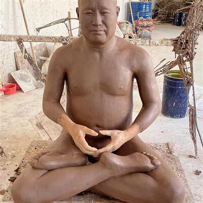 喇嘛蜡像人物硅胶