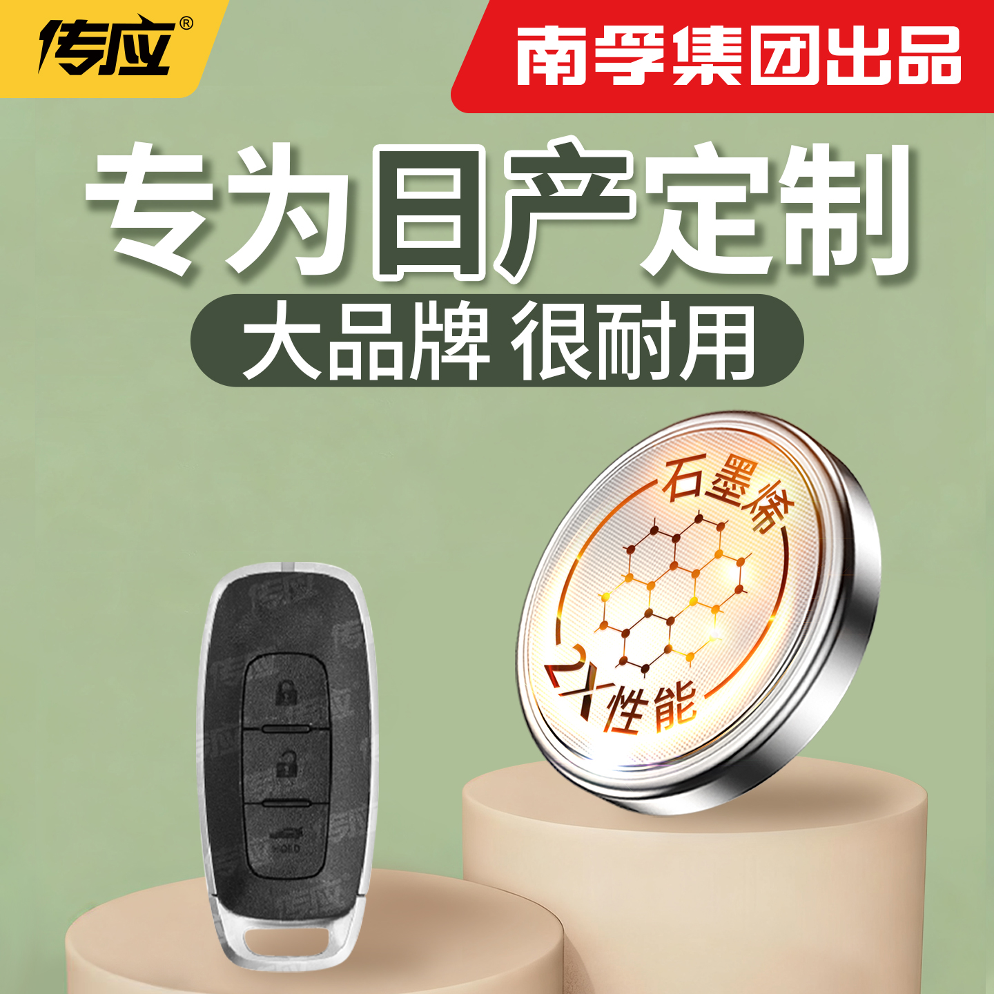 【南孚传应】适用于日产钥匙电池