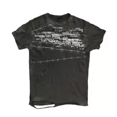 Shibu Dark Punk Heavy Metal Short-Sleeve Punk Personality T-Shirt Ootd Top Rock Avant-Garde