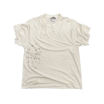 亚比风美学洛可可怪诞个性暗黑无性别oversize水洗做旧破坏短袖T