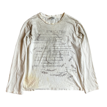 十卟SHIBU 破碎复古vintage厌世废土风个性上衣轻朋克脏脏长袖T恤