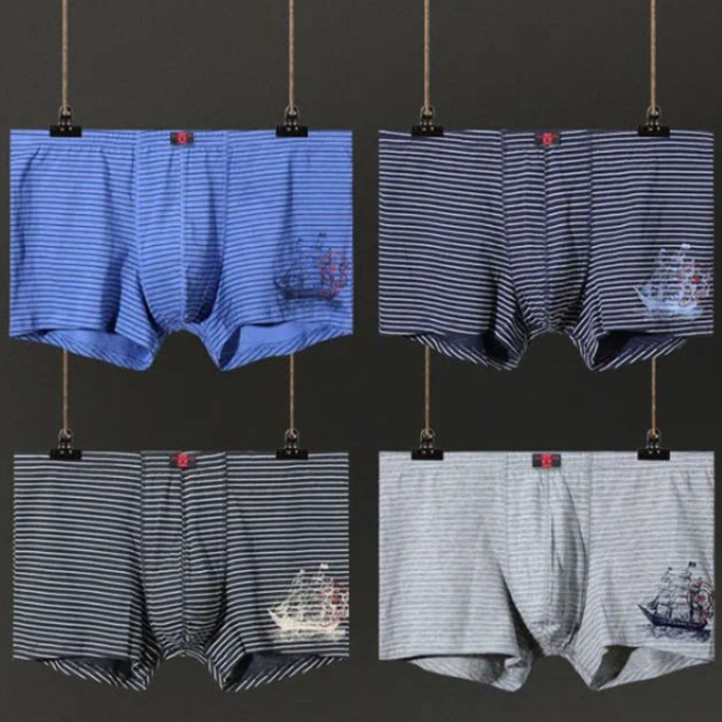 健将91J50弹力棉纯棉平角裤中腰四角短裤抗菌透气运动宽松男内裤,女士内衣/男士内衣/家居服,男平角内裤,淘宝优惠券,粉丝福利购,淘宝优惠卷