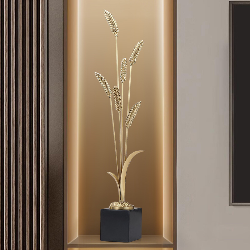 黄铜麦穗摆件装饰品开业岁岁平安