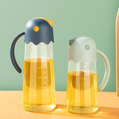 不漏油玻璃油壶自动开合防漏厨房家用油瓶油罐香油酱油醋壶调料盒