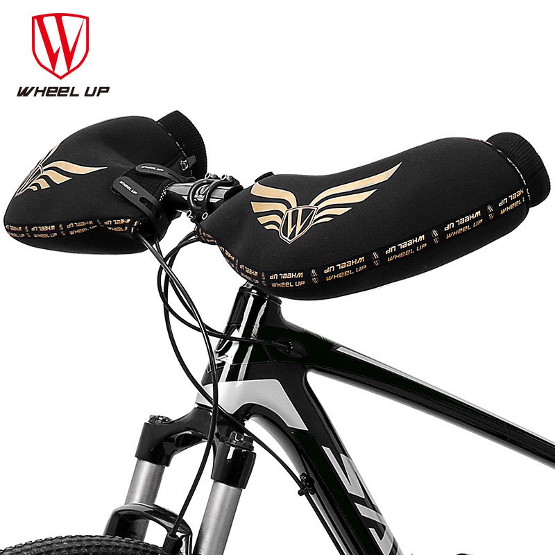 WHEEL UP加厚保暖自行车把套山地公路车防雨手套冬季防寒防风把套