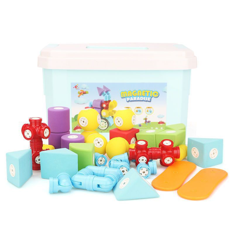 玩乐汇百变磁力积木拼装磁铁吸儿童大颗粒男女孩玩具生赵之李