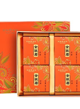 天福茗茶 金骏眉红茶 特级正宗武夷山小叶种红茶 茶叶礼盒装220G