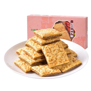 天福茗茶 红茶醍醐酥 茶香酥性饼干 休闲食品零食点心方块酥156g