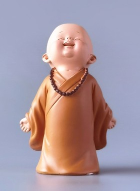 极速紫砂茶宠弥勒佛陈洪s军全手工佛摆件笑佛罗汉小和尚茶玩茶盘