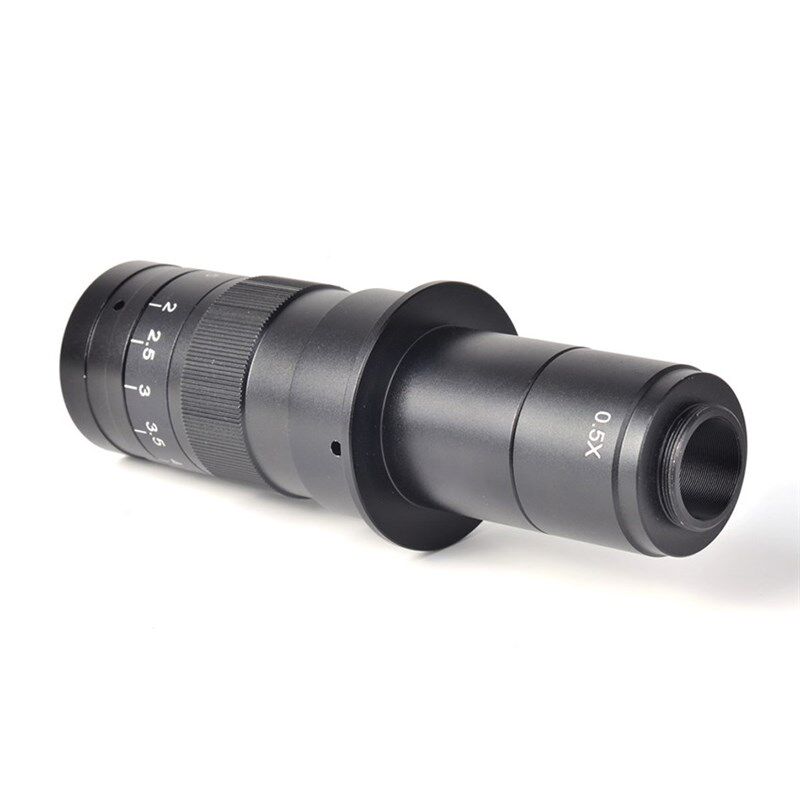 极速Adjustable 1l80X 100X Zoom C-mount Lens 0.7X~4.5X Magnif