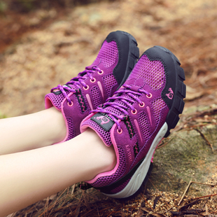 极速Summer fMen Women Hiking Shoes Outdoor Mesh Sneakers Non