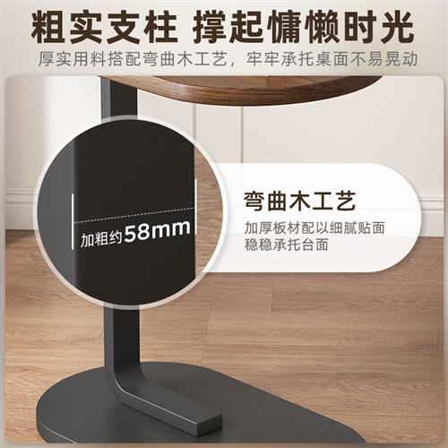 极速床头床边桌沙发边柜边桌客厅家用茶桌懒人置物V架迷你阳台小
