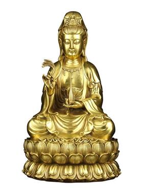 极速l纯铜南观佛音像摆件w海家用客厅供奉世音菩观萨送子M