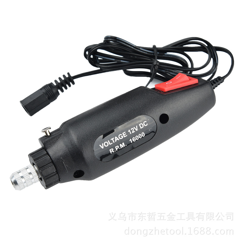 极速60pc迷你电磨/DC12V迷你小电磨H笔打孔切割雕刻调速电磨笔 电