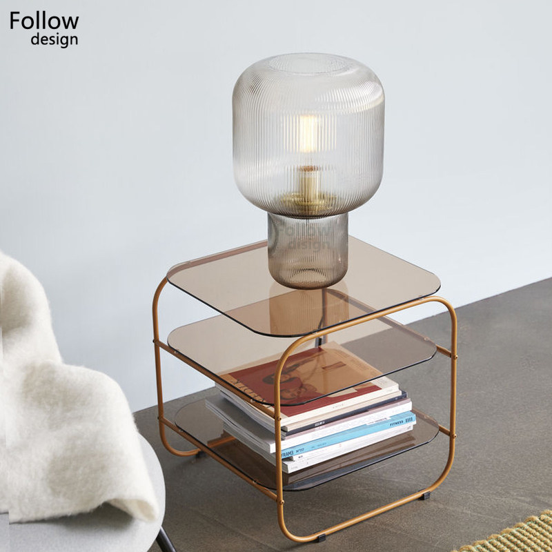 新品现代简约艺术玻璃台灯客厅电视柜茶几玄关公寓床头Z台灯卧室