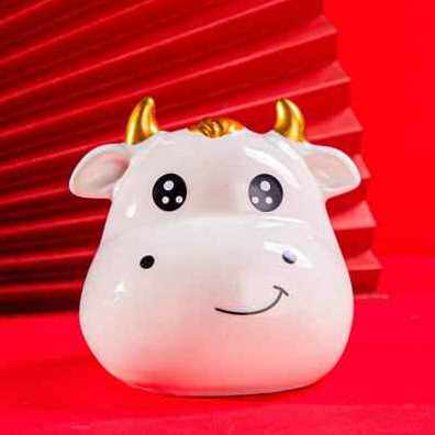 极速厂销新品牛年存钱罐储蓄罐陶瓷儿童大人家用可以取Z出储钱罐