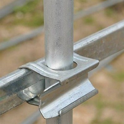 速发蔬菜件室大棚配温热三锌钢管骨架固I定卡扣防风卡槽固定器镀