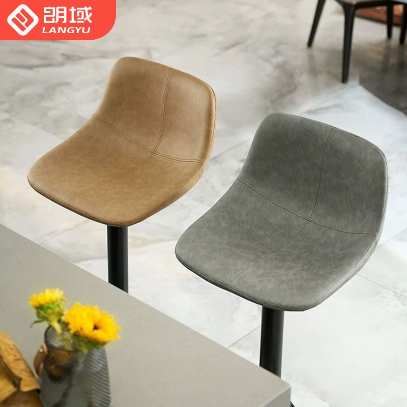 朗域轩品吧台椅轻奢高脚凳升降旋转D酒吧凳收银台椅家用吧椅岛台