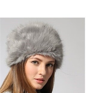 极速Russian hoit sale man women fur cap winter warm fox fur